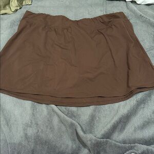 LANDS END WOMENS SWIM SKIRT SKORT WITH BUILT BIKINI